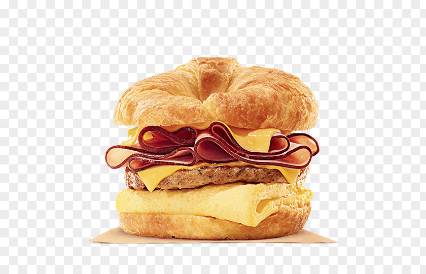 Egg Sandwich Croissant Breakfast Bacon, And Cheese Fast Food PNG