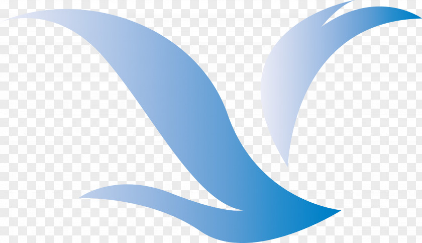 Flying Bird Gradient Of The LOGO Logo Blue PNG