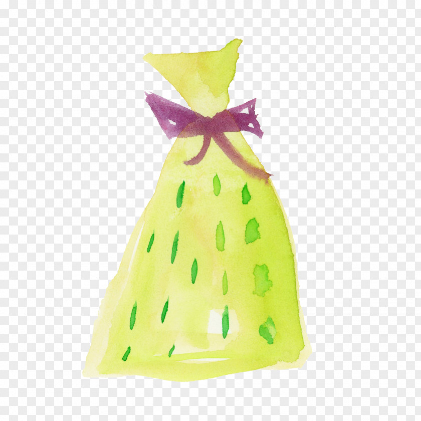 Green Yellow Dress Party Supply Favor PNG
