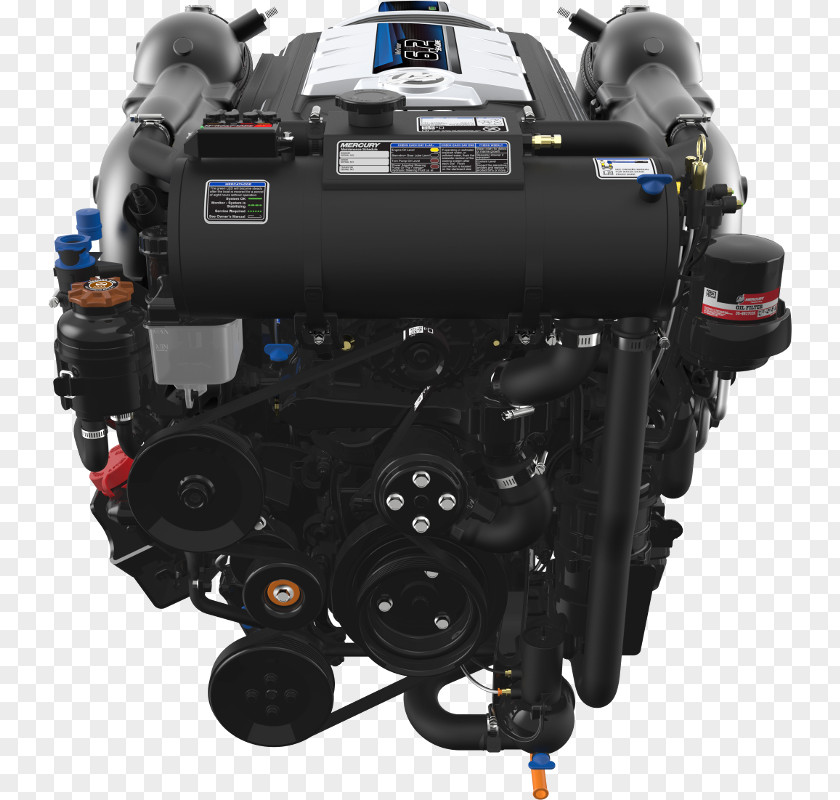 V8 Engine Displacement Fuel Injection Boat Car Inboard Motor PNG