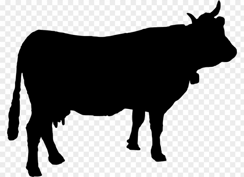 Cow Head Holstein Friesian Cattle Silhouette PNG