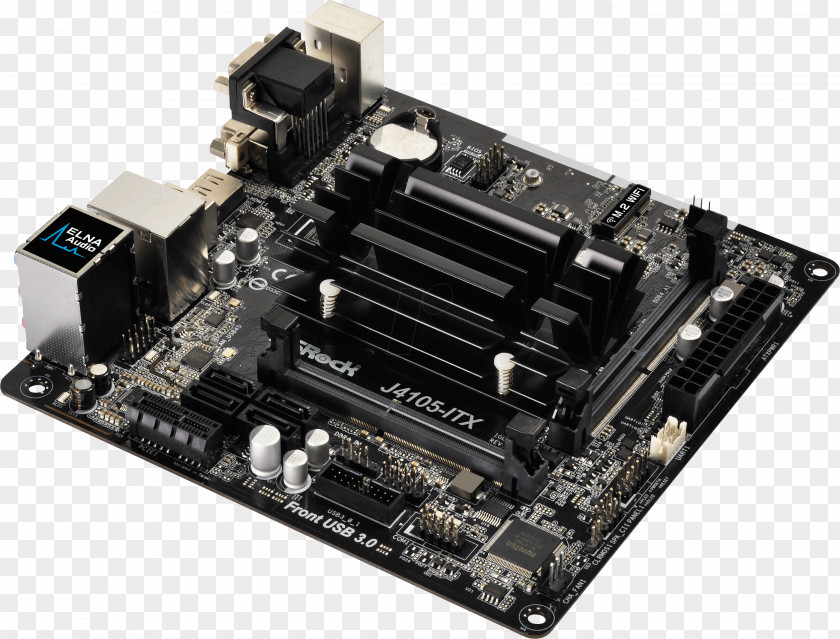 Intel ASRock J4105-ITX Celeron Quad-Core Processor J4105 Mini ITX Motherboard/CPU Combo Mini-ITX PNG