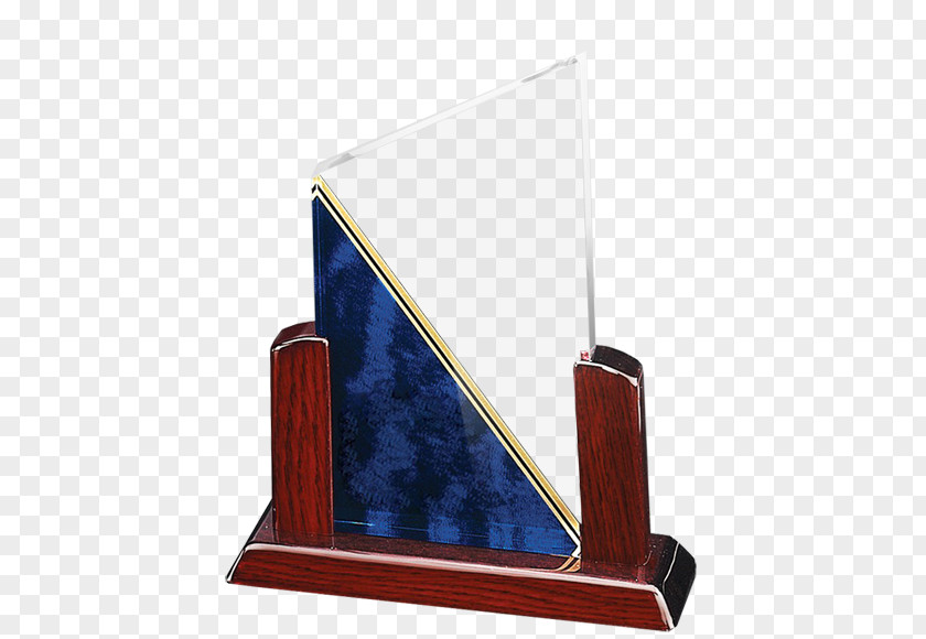 Acrylic Trophy Cobalt Blue PNG