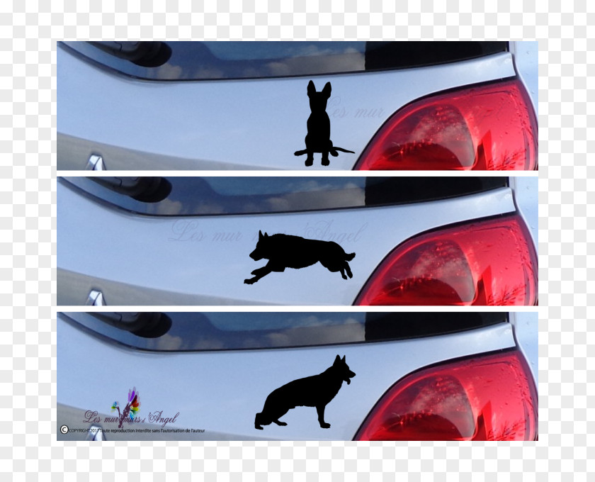 Berger Allemand Bumper Vehicle License Plates Car Door Sticker PNG