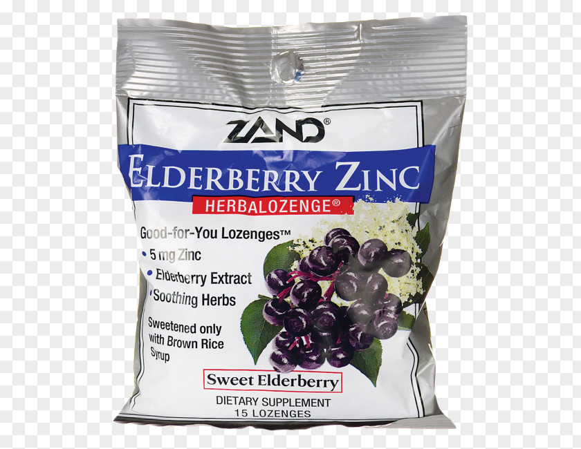 Elderberries Elderberry Extract Zinc Gluconate Throat Lozenge PNG