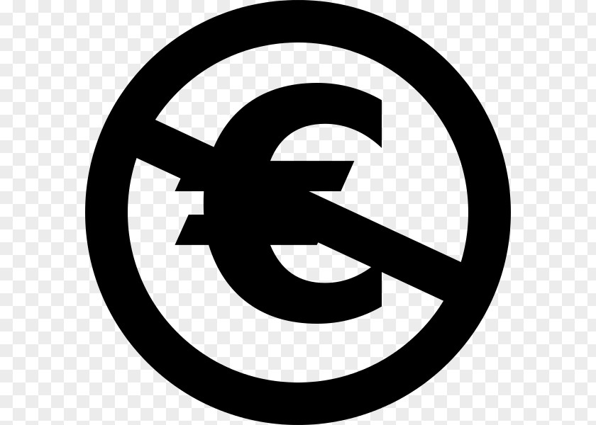 Euro Creative Commons License Sign Attribution PNG