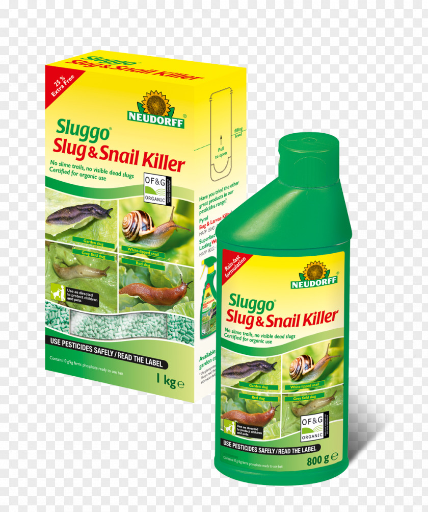 Snail Neudorff Sluggo Slug Killer Iron(III) Phosphate Garden PNG