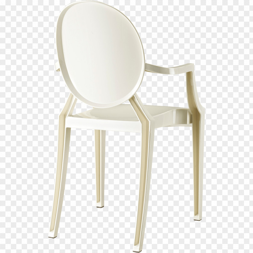 Chair White Plastic Cadeira Louis Ghost Color PNG