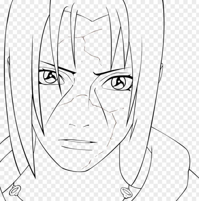 Naruto Itachi Uchiha Line Art Sasuke Drawing Black And White PNG