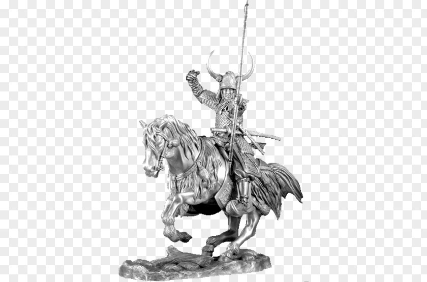 Samurai Middle Ages Figurine Statue Sculpture PNG