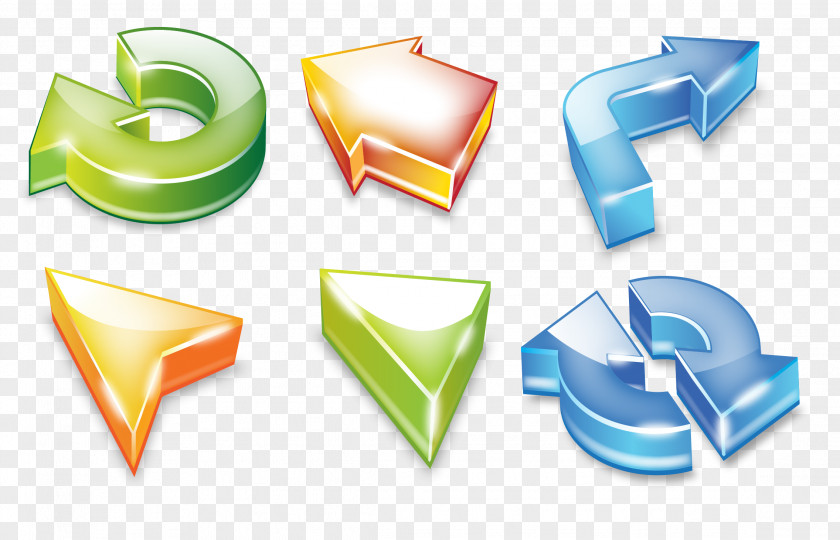 3d Arrow Symbol Clip Art PNG