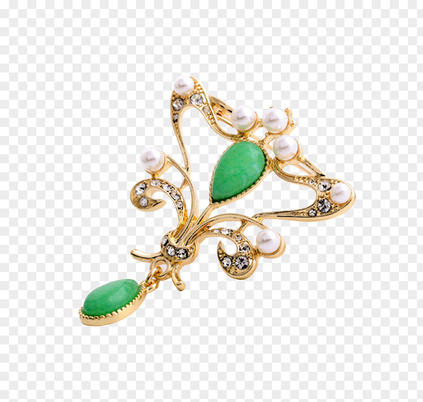 Cut Out Cross Earrings Brooch Earring Fibula Jewellery Emerald PNG