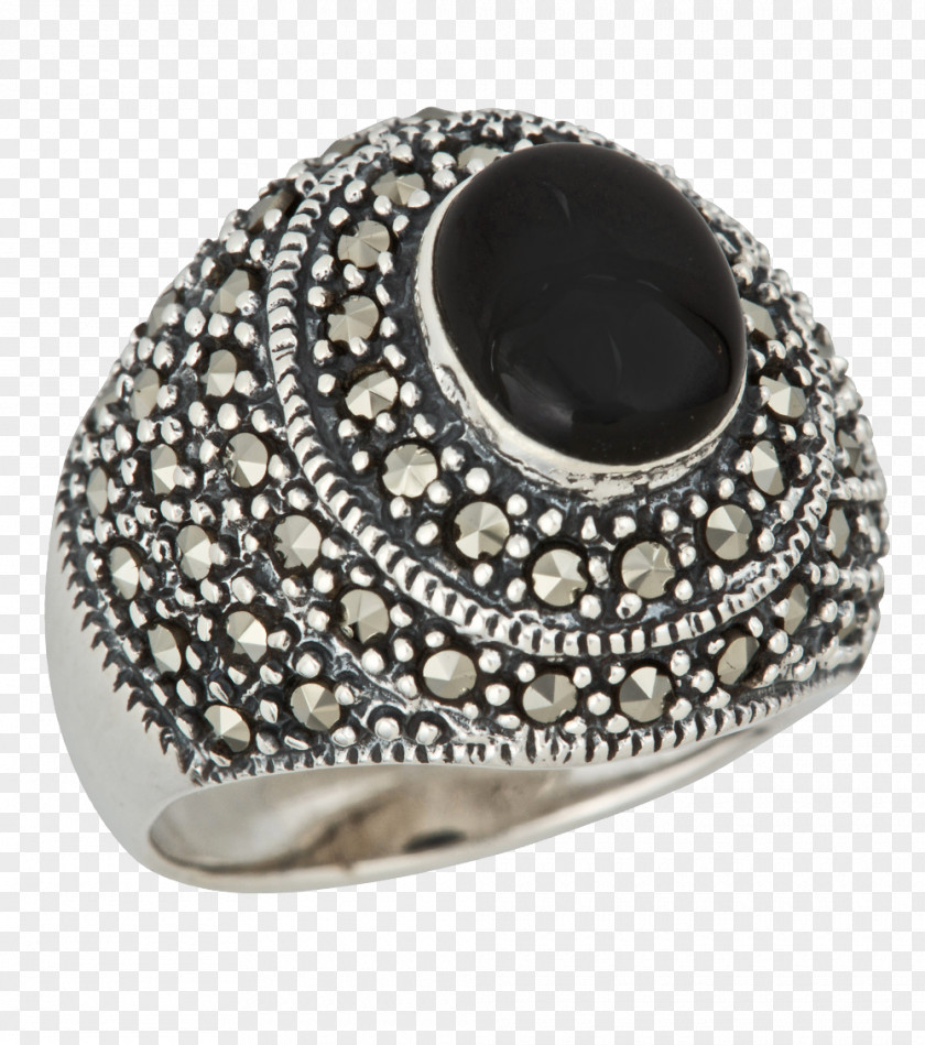 Ring Jewellery Gemstone Onyx Marcasite PNG