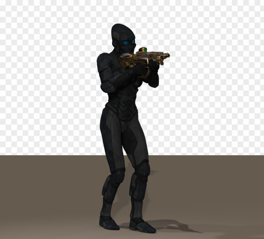Space Warrior Mercenary Figurine PNG
