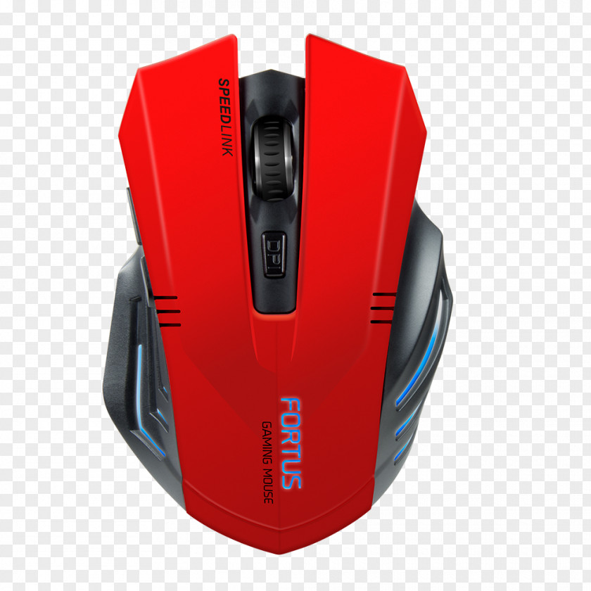 Computer Mouse SPEEDLINK Fortus RF Wireless Optical 2400DPI Right-hand Black,Red Mice Video Game PNG