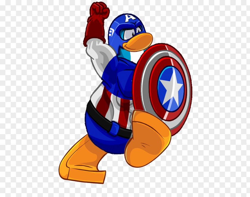 Ls Captain America Club Penguin Superhero Hulk PNG