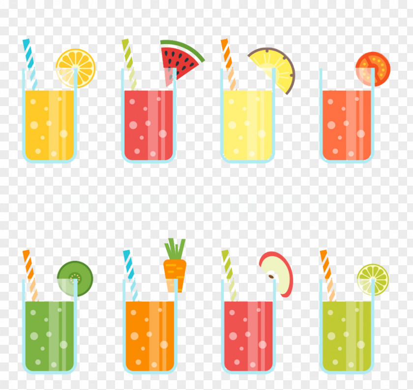 All Kinds Of Juice Picture Material Orange Smoothie Fruit PNG