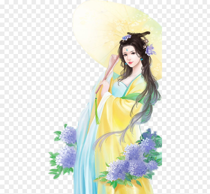 Ancient Korean Dress Woman Illustration Creative Work 小說 Literature PNG