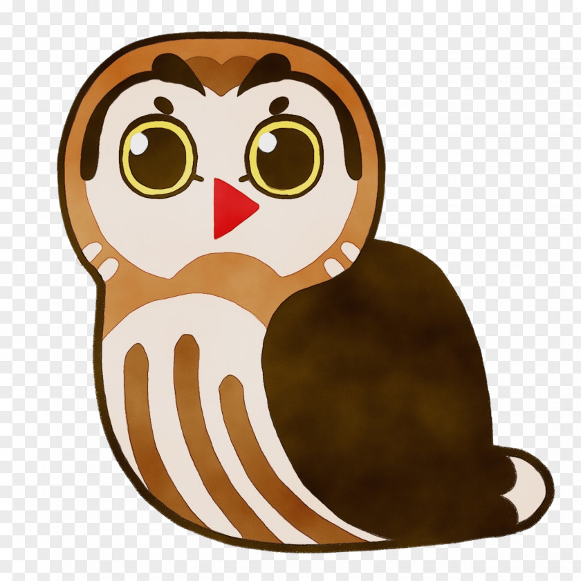 Barn Owl Bird Of Prey Watercolor Cartoon PNG