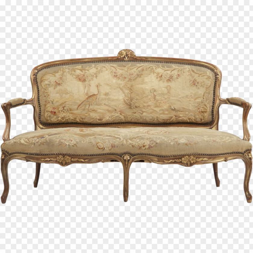 Couch France Chair Louis Quinze XVI Style PNG