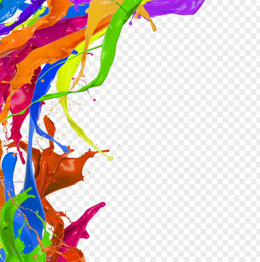 Free Splash Of Color Pigments Pull Image Watercolor Painting Pigment PNG