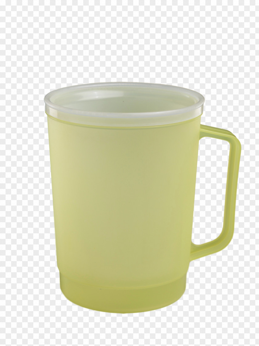 Oz Mug Plastic Coffee Cup Yellow PNG