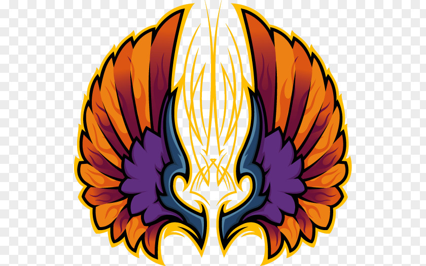 Phoenix Wings Pixel Art Clip PNG