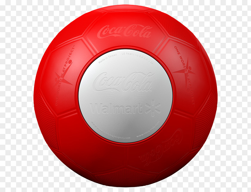 Soccer Ball Red PNG