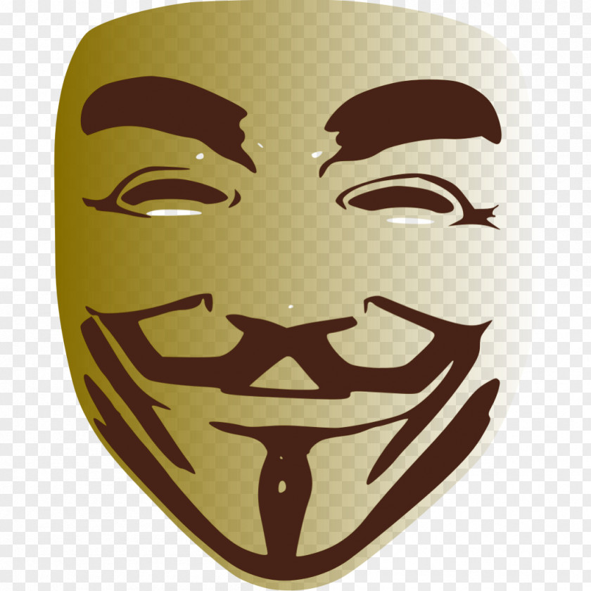 Cyber Anonymous Guy Fawkes Mask Clip Art PNG