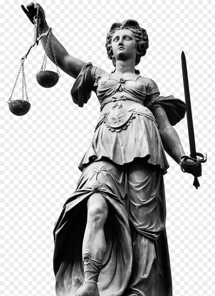Lady Justice Poetic Statue Hopkins Law Office Classical Sculpture Figurine PNG