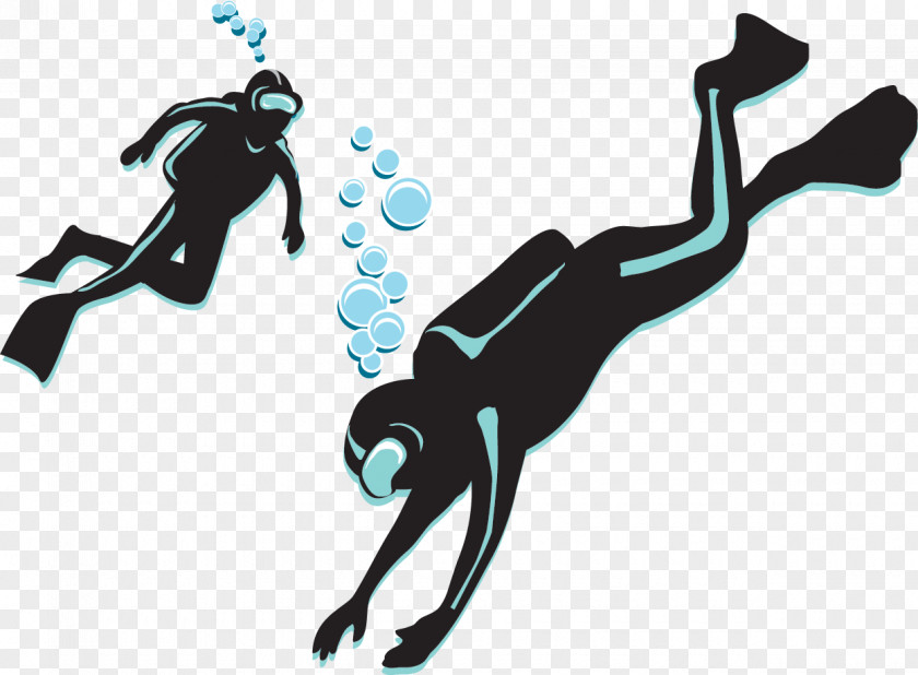 Scuba Underwater Diving Deep Clip Art PNG