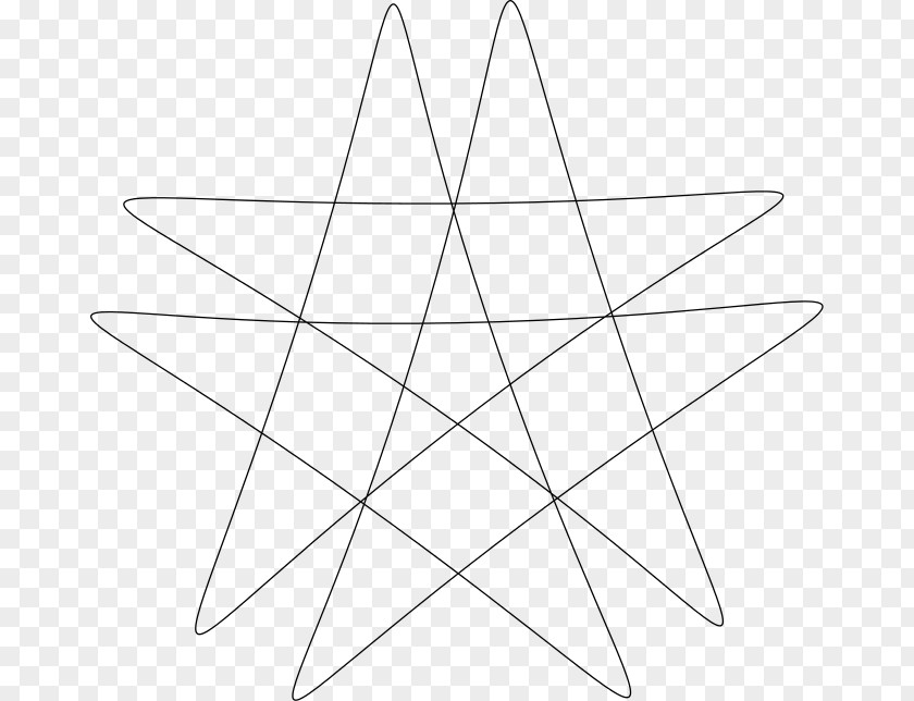 Triangle White Point Line Art PNG