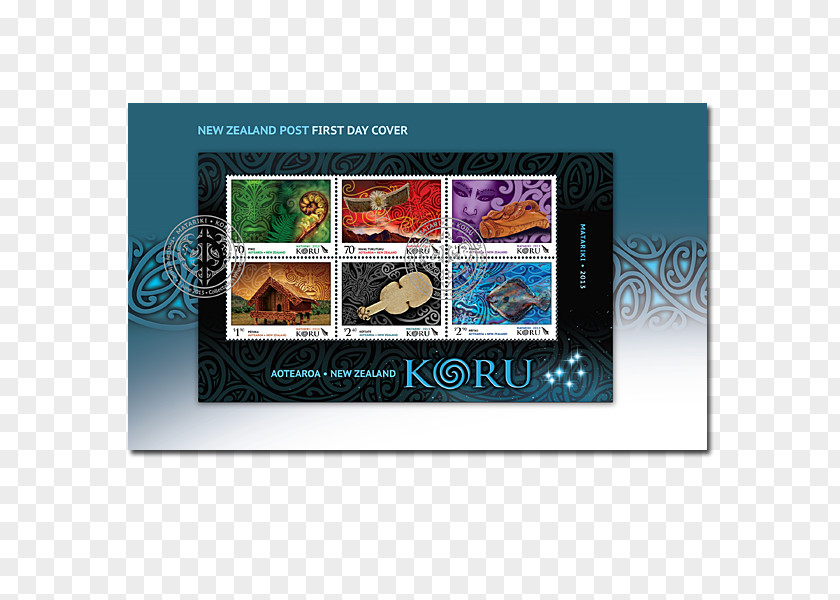 Affixed Matariki First Day Of Issue Postage Stamps Miniature Sheet Image PNG