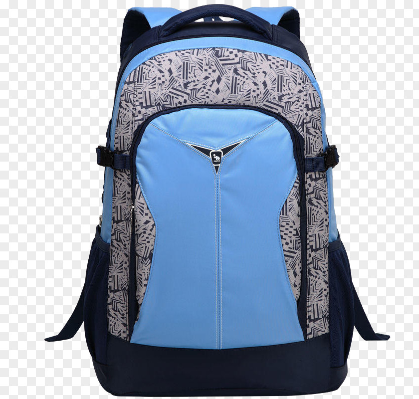 Blue Bag Backpack Handbag Travel Nylon PNG