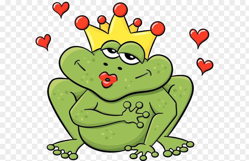 Cartoon Frog The Prince Kiss Clip Art PNG