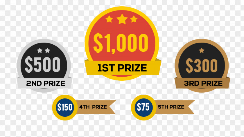 Cash Prize Money Competition Badge PNG