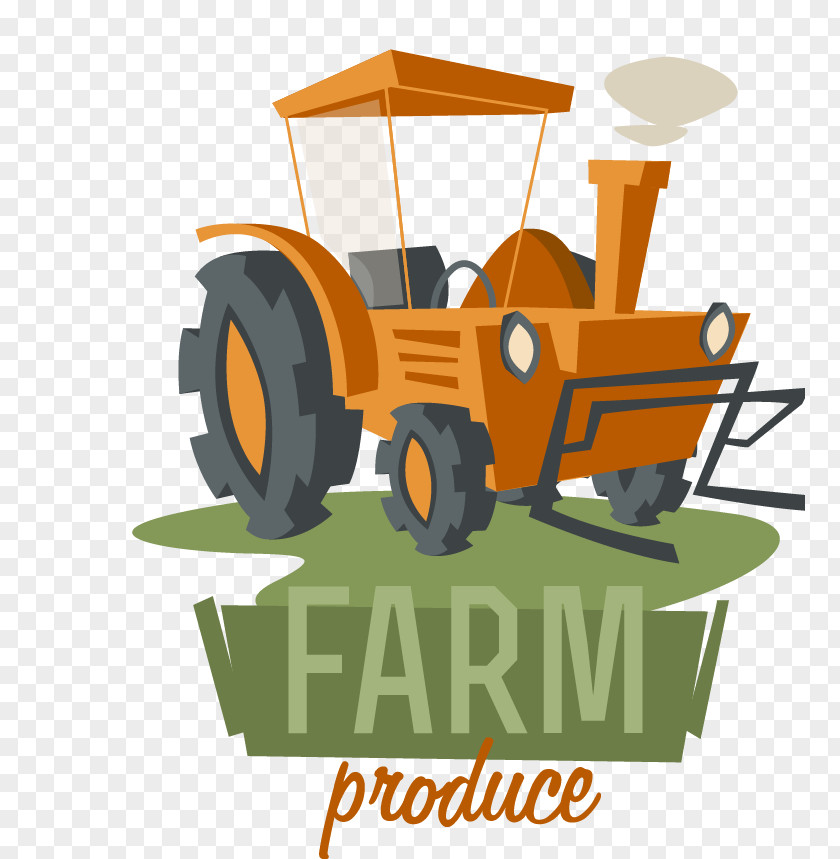 Childlike Vector Material Farm Tractor John Deere Agriculture PNG