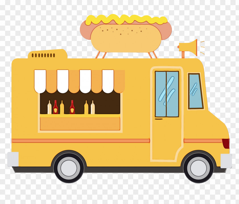 Hot Dog Food Truck Vector Graphics Car PNG