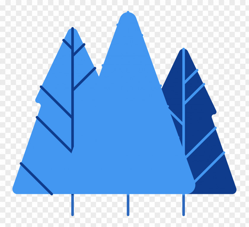 Leaf Line Triangle Font Tree PNG