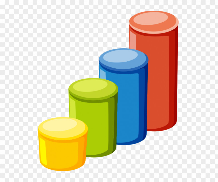 Vector Solid Geometry 3d Cylinder Chart PNG