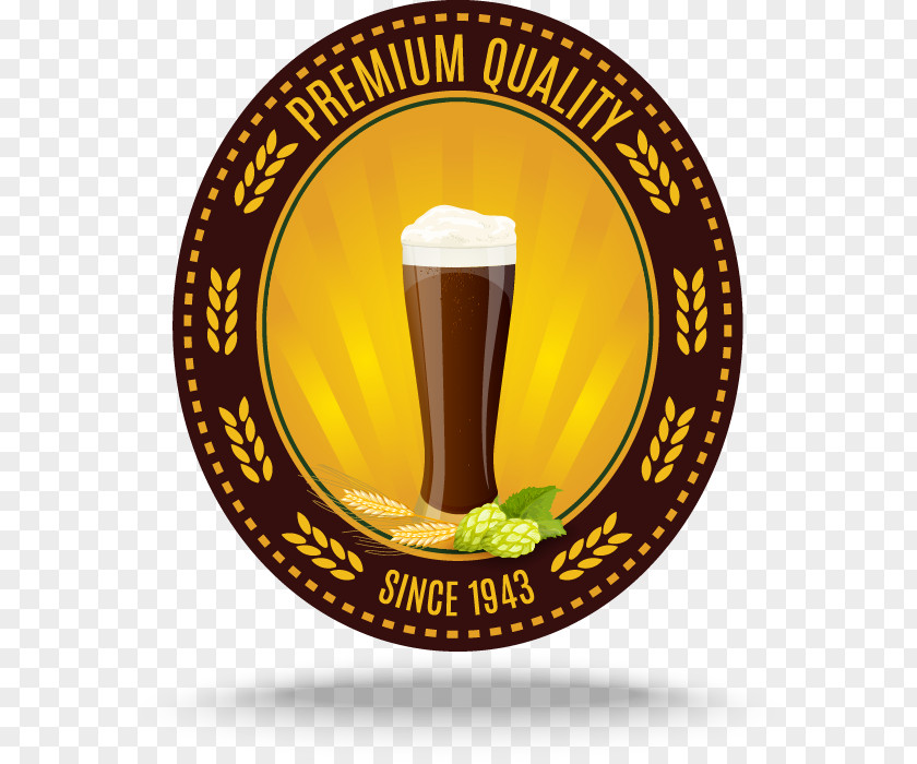 Beautiful Beer Label Logo Icon PNG