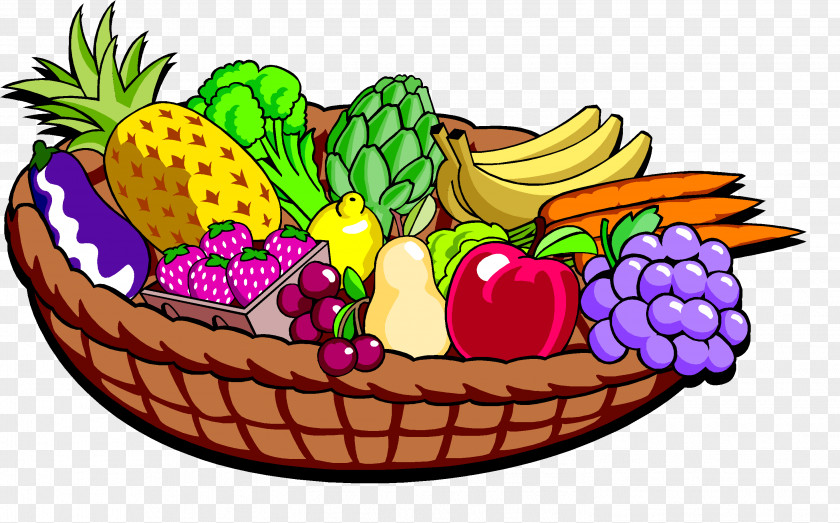 Fruit Basket Food Fat Function Nutrition Vegetable PNG