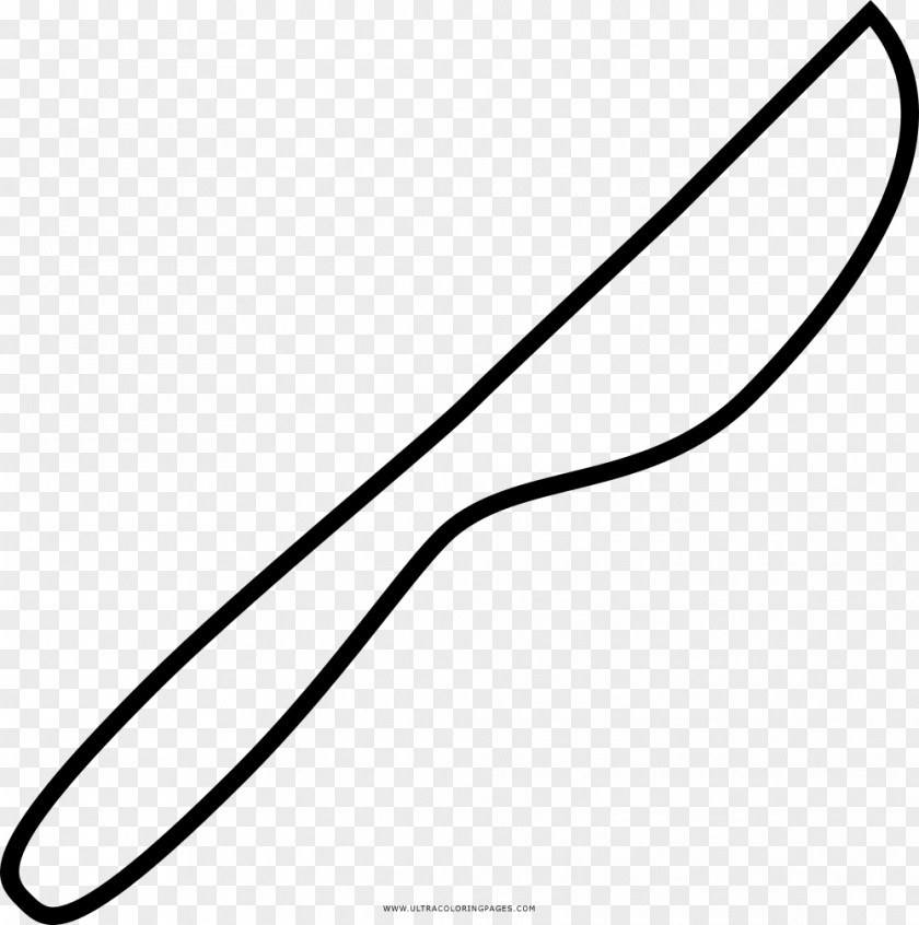 Knife Drawing Black And White Coloring Book Ausmalbild PNG