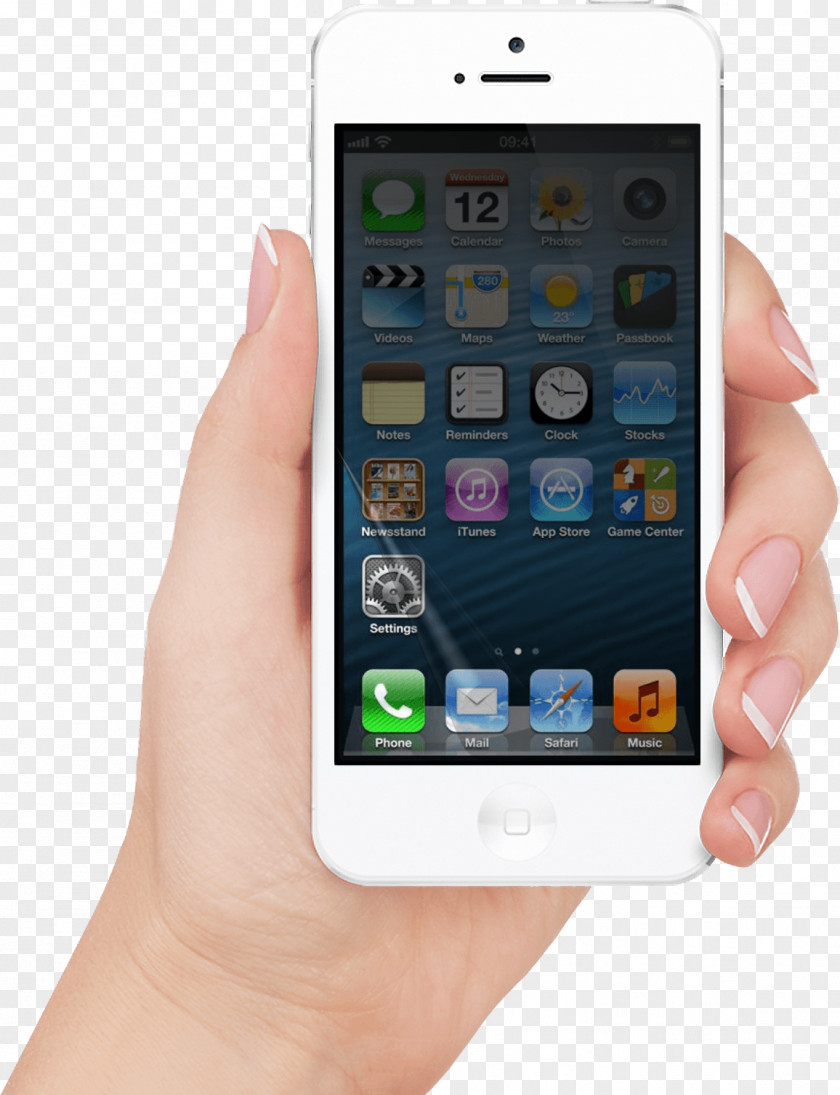 Smartphone In Hand Image IPhone 5s 4S 3G PNG