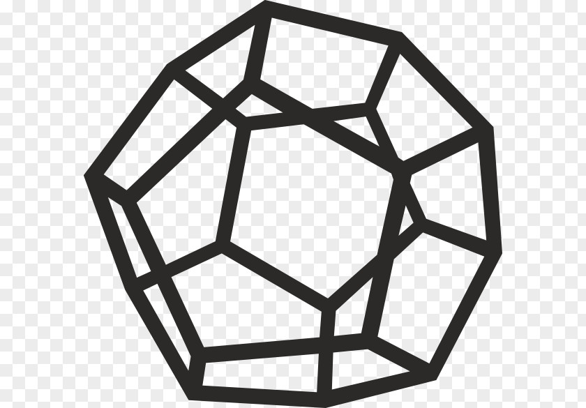 Cartoon Geometry Dodecahedron Clip Art PNG