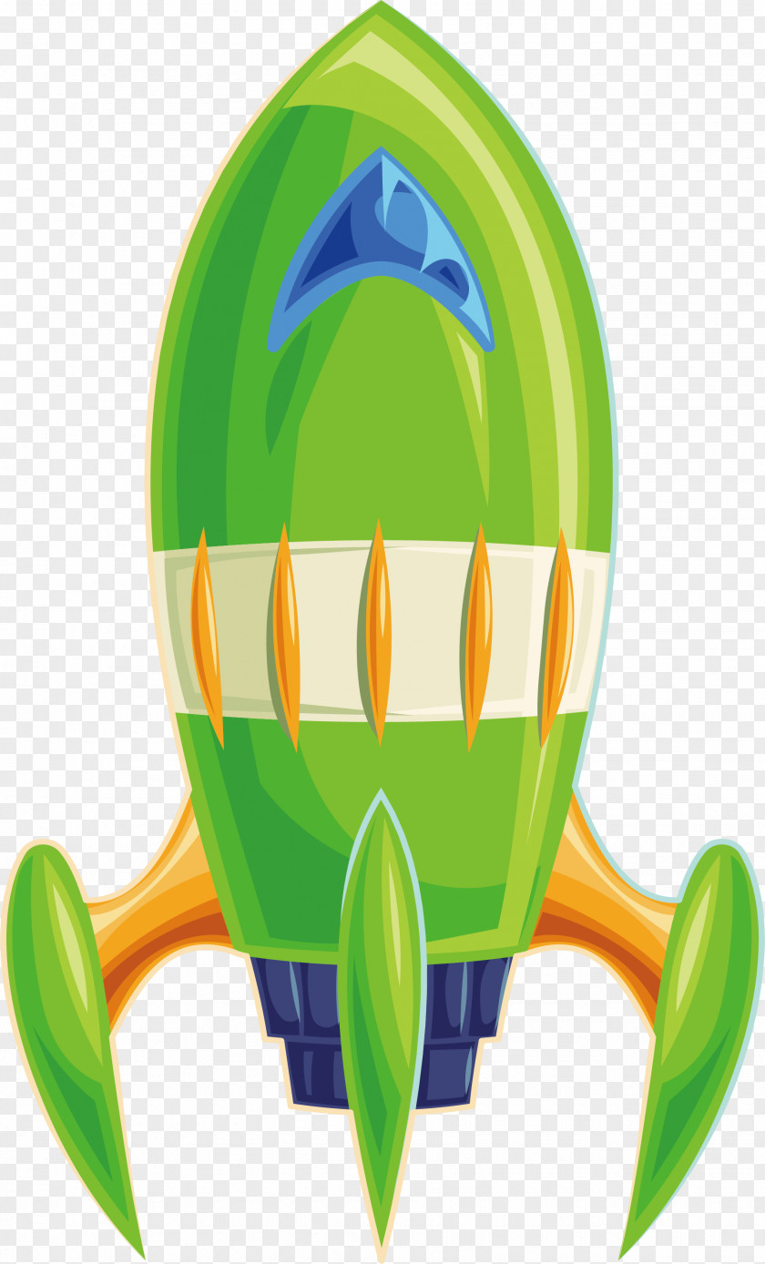 Green Space Rocket Outer Euclidean Vector PNG