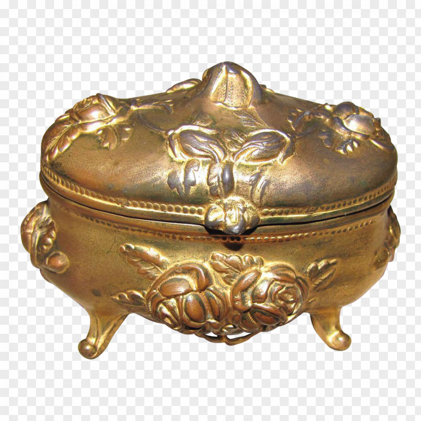 Antique Casket Jewellery Gold Estate Jewelry Filigree PNG