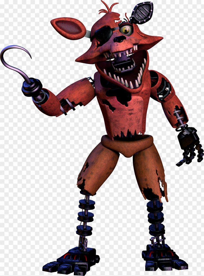 Nightmare Foxy Five Nights At Freddy's 2 Jump Scare DeviantArt Action & Toy Figures PNG