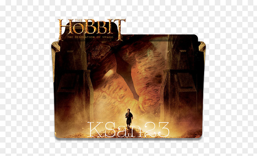 The Hobbit Smaug Bilbo Baggins Gandalf Poster PNG