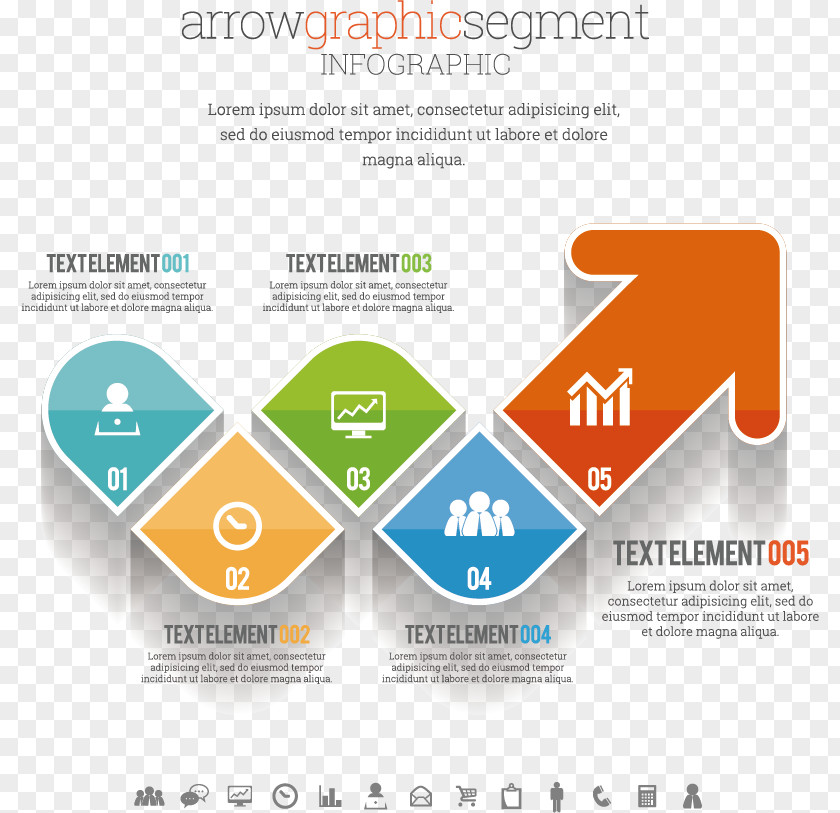 Vector Creative Arrow Infographic Information Illustration PNG
